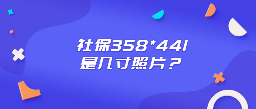 社保358*441是几寸照片？