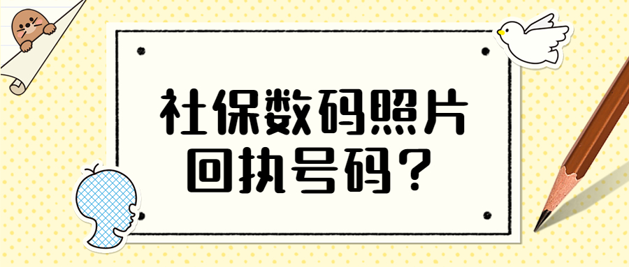 社保数码照片回执号码