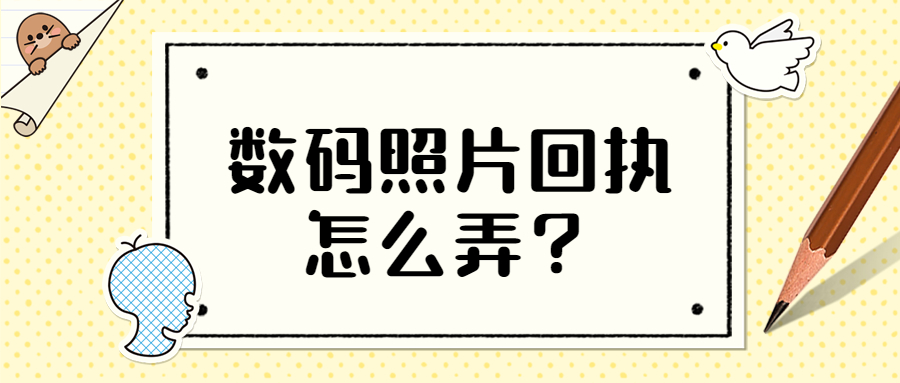 数码照片回执怎么弄